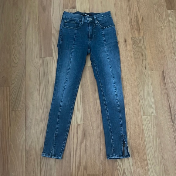 express pin stripe jeans